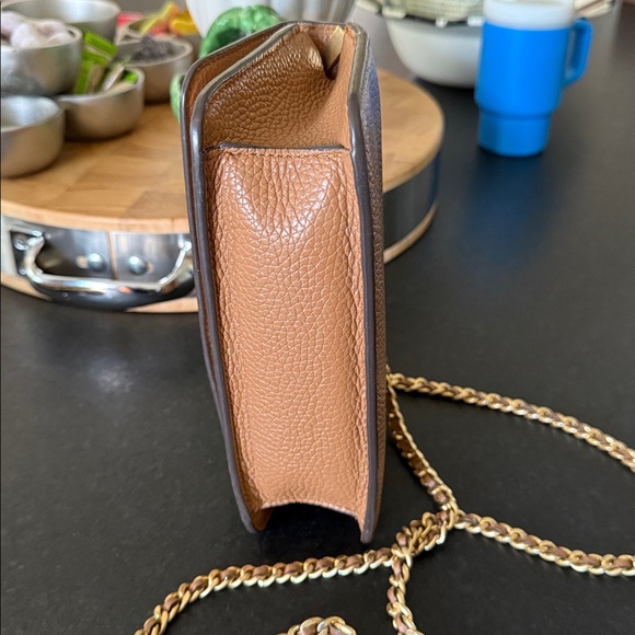 Tory Burch Britten Mini Top Handle Bag with Gold Accents chain strap - Picture 10 of 14